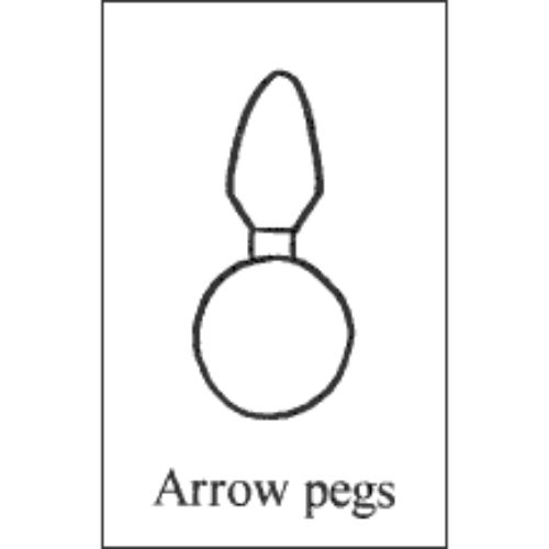 Arrow pegs, bag of 25
